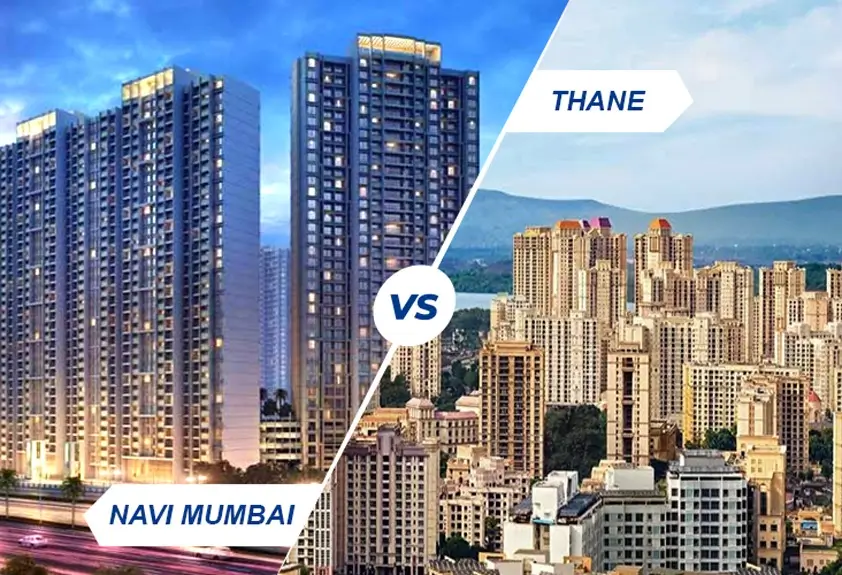 Thane vs Navi Mumbai Real Estate: Where Should You Invest in 2025? 1 Thane vs Navi Mumbai Real Estate