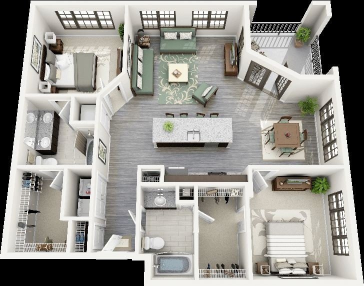 Understanding Carpet Area vs. Built-Up Area vs. Super Built-Up Area: The Ultimate Guide for Property Buyers 3 Floor plan