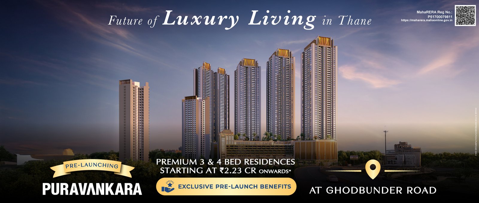 Viewmont by Purva Panorama Ghodbunder Road, Thane.